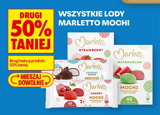 Lody Marletto Mochi Coconut Cacao promocja w Biedronka