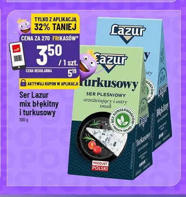 Ser pleśniowy Lazur błękitny promocja w POLOmarket