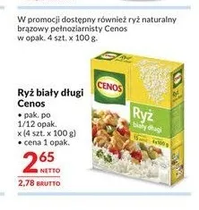 Ryż naturalny brązowy pełnoziarnisty Cenos promocja w Makro
