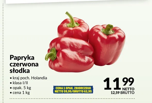 Papryka czerwona słodka promocja w Makro