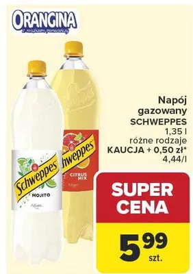 Napój gazowany Schweppes Mojito promocja w Carrefour Market
