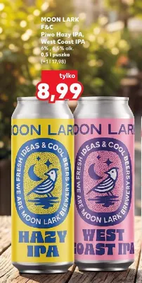 Piwo Moon Lark F&C West Coast IPA promocja w Kaufland