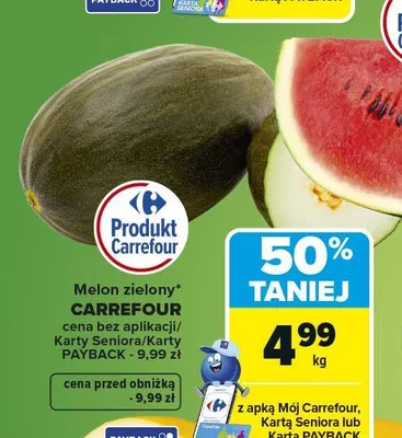 Melon zielony Carrefour promocja w Carrefour
