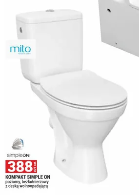 Kompakt Simple ON poziomy bezkołnierzowy z deską wolnoopadającą promocja w Merkury Market