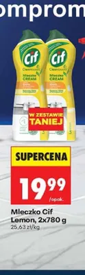 Mleczko do czyszczenia Cif Lemon 2-pak promocja w Biedronka