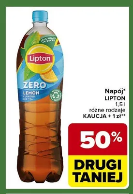 Napój Lipton Zero Lemon Ice Tea promocja w Carrefour Express
