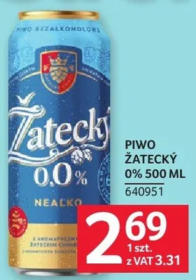 Piwo Żatecky 0% 500 ml promocja w Selgros