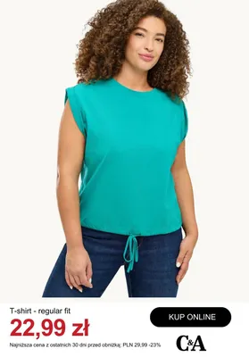 T-shirt regular fit C&A promocja w C&A