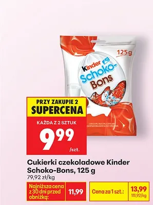 Cukierki czekoladowe Schoko-Bons promocja w Biedronka
