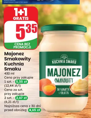 Majonez Smakowity Kuchnia Smaku promocja w Dino