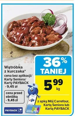 Wątróbka z kurczaka promocja w Carrefour Market