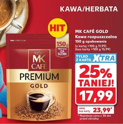 Kawa rozpuszczalna MK Café Gold promocja w Kaufland