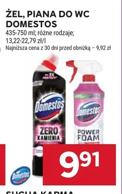 Żel, piana do WC Domestos promocja w Stokrotka