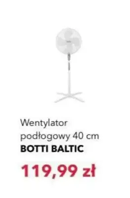 Wentylator podłogowy Botti Baltic 40 cm promocja w Nela