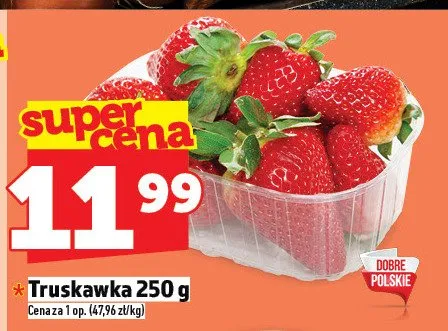 Truskawka polska promocja w TOPAZ