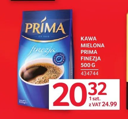 Kawa mielona Prima Finezja promocja w Selgros