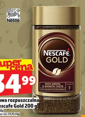 Kawa rozpuszczalna Nescafe Gold 200g promocja w TOPAZ