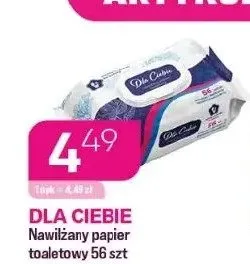 Nawilżany papier toaletowy Dla Ciebie promocja w Drogerie Koliber