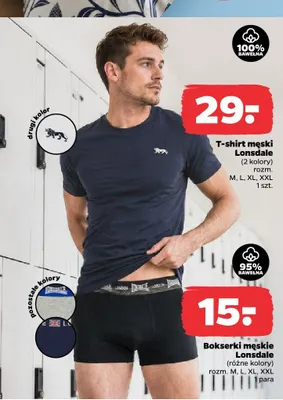 T-shirt męski Lonsdale promocja w Netto