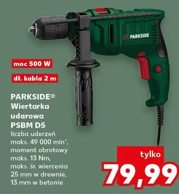 Wiertarka udarowa PSBM D5 Parkside promocja w Kaufland