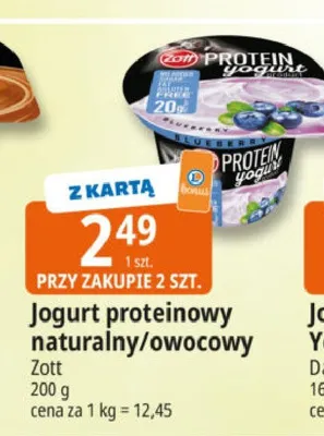 Jogurt proteinowy naturalny Zott promocja w Leclerc