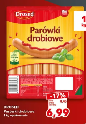 Parówki drobiowe Drosed promocja w Kaufland