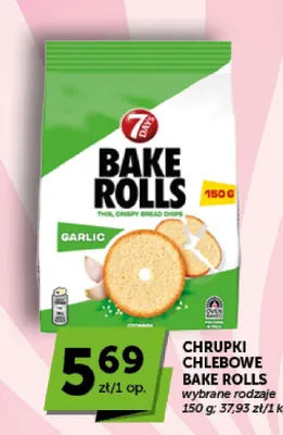 Chrupki chlebowe 7Days Bake Rolls promocja w ABC