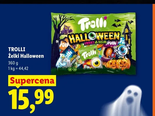 Żelki Trolli Halloween Sweet & Sour promocja w Lidl