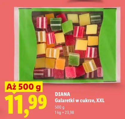 Galaretki w cukrze XXL Diana promocja w Lidl
