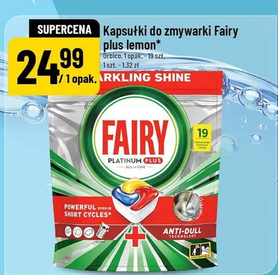 Kapsułki do zmywarki plus lemon promocja w POLOmarket