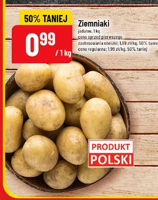 Ziemniaki jadalne promocja w POLOmarket