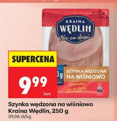 Szynka wędzona na wiśniowo Kraina Wędlin promocja w Biedronka