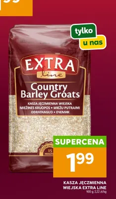 Kasza jęczmienna wiejska Extra Line Country Barley Groats promocja w Stokrotka