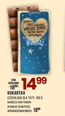 Czekolada dla taty Kukartka promocja w Drogerie Natura