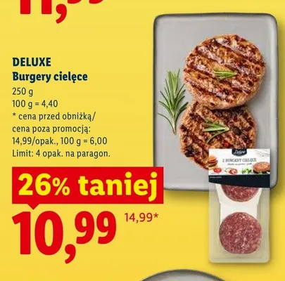 Burgery cielęce DELUXE promocja w Lidl