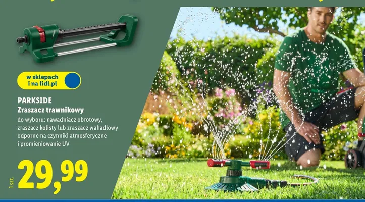 Zraszacz trawnikowy promocja w Lidl