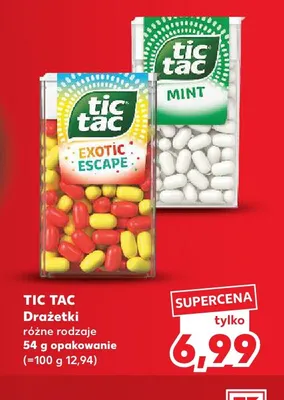 Drażetki Mint Tic Tac promocja w Kaufland