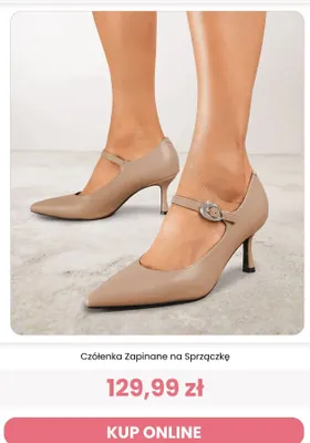Czółenka zapinane na sprzączkę Renee promocja w Renee