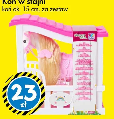 Koń w stajni koń ok. 15 cm promocja w Tedi