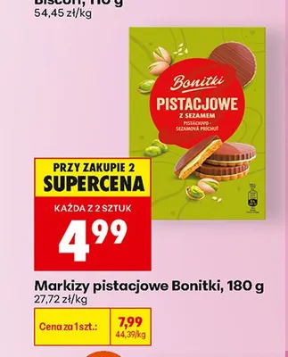 Markizy pistacjowe Bonitki promocja w Biedronka