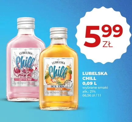 Likier Lubelska Chill Ice Tea Peach promocja w Duży Ben
