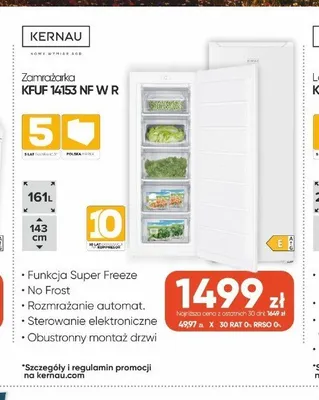 Zamrażarka Kernau KFUF 14153 NF W R promocja w Max Elektro