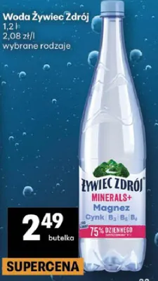 Woda Żywiec Zdrój Minerals+ Magnez promocja w Delikatesy Centrum