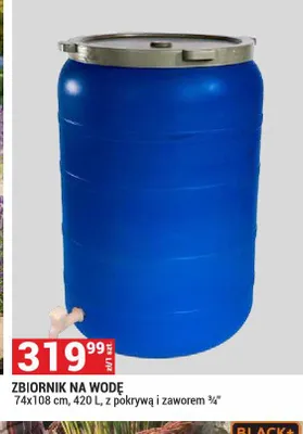 Zbiornik na wodę 420 l promocja w Merkury Market