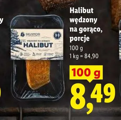 Halibut wędzony na gorąco porcje Seamor promocja w Lidl