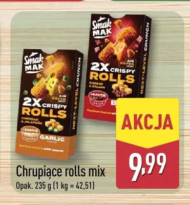 Chrupiące rolls Cheese & Salami Smak Mak promocja w Aldi