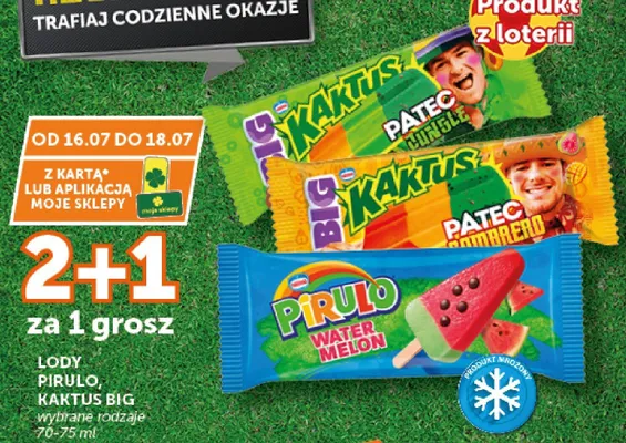 Lody Big Kaktus Patec Sombrero promocja w Euro Sklep