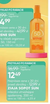 Suchy olejek utrwalający opaleniznę Ziaja Sopot Sun promocja w Super-Pharm