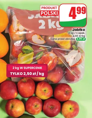 Jabłka polskie promocja w Dino