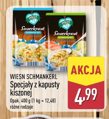 Specjały z kapusty kiszonej Hausmacher Art Wiesn Schmankerl promocja w Aldi
